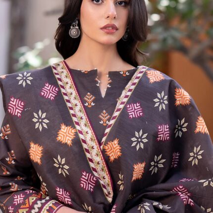 Zellbury Winter Unstitched 2-Piece Khaddar Suit | Digital Printed Shirt & Dupatta | Original Collection 2025