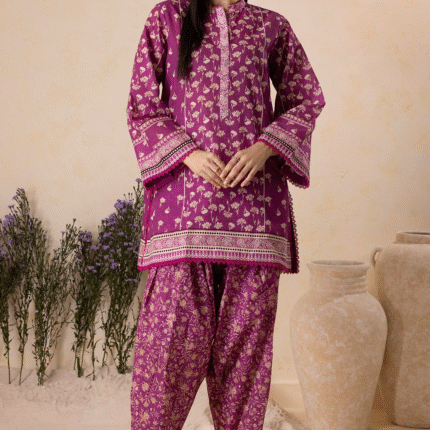 Zellbury Digital Printed Winter Khaddar 2-Piece Suit – Shirt & Trouser | Unstitched (WUW25X20126)