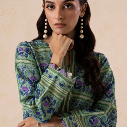Zellbury Winter Khaddar 2-Piece Suit – Shirt & Shalwar | Unstitched Printed Winter Dress (WUW25X20127)