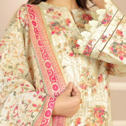 Saya Unstitched Printed Lawn 3 Piece | U01-25446-05A