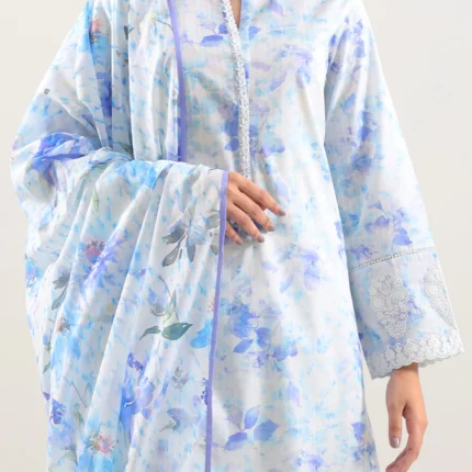 Saya Unstitched Embroidered Lawn 3 Piece-6852