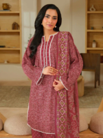 Limelight Printed Khaddar 3 piece Red U4430