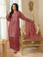 Limelight Printed Khaddar 3 piece Red U4430