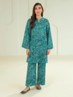 Limelight Green Khaddar Shirt-Printed (Unstitched)