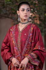 Zellbury WUW24E30476 Digital Printed Khaddar Dupatta Design