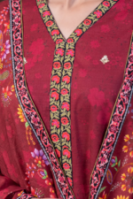Close-up of Zellbury WUW24E30476 Khaddar Embroidery and Print