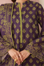 Zellbury WUW24X20549 Khaddar Fabric Print and Texture Detail