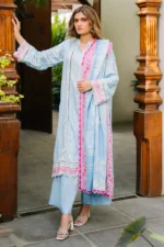 Zellbury WUW24X30203 3 Piece Printed Khaddar Suit