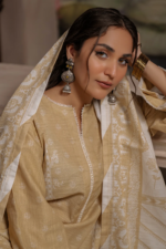 Zellbury 3-Piece Printed Khaddar Suit – Unstitched Shirt, Shalwar & Dupatta (WUW24X30393)