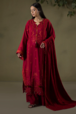 zellbury embroidered khaddar 3 piece