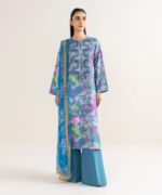 Sapphire Embroidered Lawn 3 Piece Blue 000EDYCODE12