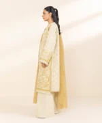 Sapphire Embroidered Khaddar 3 Piece Off White and Light Mustard 000USGDADD52