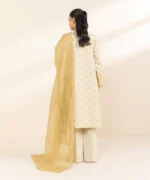 Sapphire Embroidered Khaddar 3 Piece Off White and Light Mustard 000USGDADD52