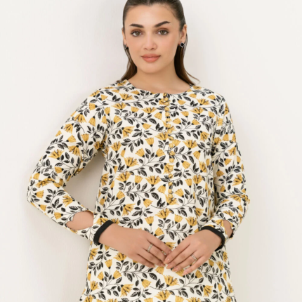 Sapphire Printed Khaddar Shirt 00U1SDD25V88