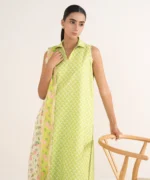 Sapphire Printed Cotton 3 Piece Lime Green 03PDD25V647B