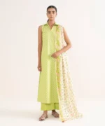 Sapphire Printed Cotton 3 Piece Lime Green 03PDD25V647B
