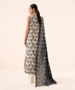 Sapphire Embroidered Cotton 3 Piece Black and White 0U3PEDY25V71