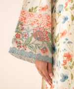 Sapphire Embroidered Cotton 3 Piece | 0U3PEDY25V72