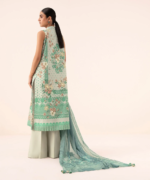 Sapphire Embroidered Cotton Viscose 3 Piece Sage Green 0U3PEDY25V79