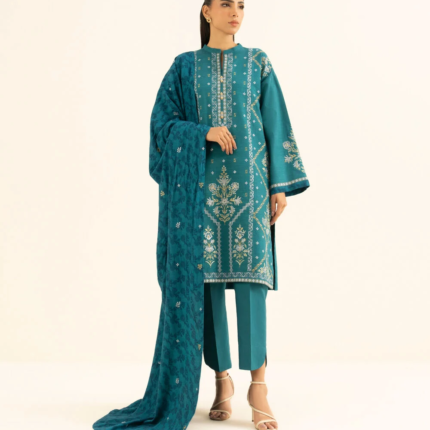 Sapphire Embroidered Khaddar 3 Piece Green 0U3PEST25V86