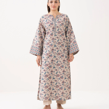 sapphire printed khaddar shirt