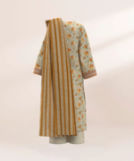 Sapphire Printed Lawn 3 Piece Mustard, Yellow and Beige 3PDY25V419DS