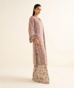 Sapphire Printed Khaddar 3 Piece Tea Pink and Beige 3PDY25V831TS