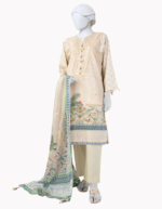 J. BROWN LAWN EMBROIDERED UNSTITCHED 3PC | JLAWN-S-25-3086