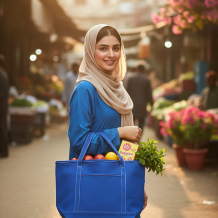 Premium Canvas Tote Bag with Zipper & Side Pockets - Heavy Duty Rope Handles - Large Shoulder Bag for Women (Travel, Grocery, Beach)