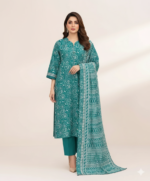 Sapphire Printed Lawn 3 Piece Blue and Off White | U3PDD25V51DS