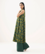 Sapphire Printed Khaddar 3 Piece Green and Mustard PDY25V831BTS