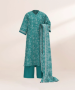 Sapphire Printed Lawn 3 Piece Blue and Off White | U3PDD25V51DS