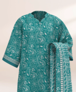 Sapphire Printed Lawn 3 Piece Blue and Off White | U3PDD25V51DS