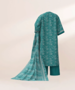 Sapphire Printed Lawn 3 Piece Blue and Off White | U3PDD25V51DS