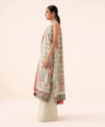 Sapphire Embroidered Cotton 3 Piece Beige & Fuchsia U3PEDY25V711