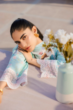 Zellbury Aqua Chikankari Lawn Suit (WUS25E30813) - 3 Piece Unstitched