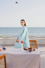 Zellbury Aqua Chikankari Lawn Suit (WUS25E30813) - 3 Piece Unstitched