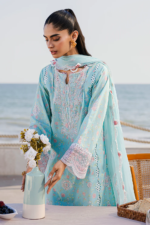 Zellbury Aqua Chikankari Lawn Suit (WUS25E30813) - 3 Piece Unstitched