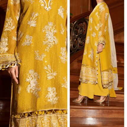 Zellbury Embroidered Masoori Ayudhia Shirt Shalwar Dupatta Designer Collection WULC25E34210