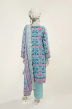 Almeerah Embroidered Lawn Chikankari 3 Piece in Ice Sky Color Desire