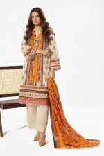 Gul Ahmed Printed Lawn 3 Piece CLP-52503 Unstitched