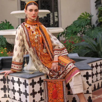 Gul Ahmed Printed Lawn 3 Piece CLP-52503 Unstitched