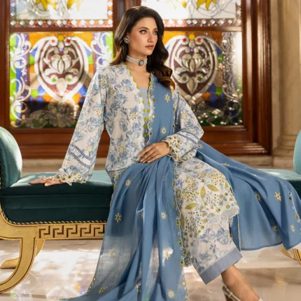 Zellbury Chikankari Embroidered Cambric 3 Piece WUC25E34001