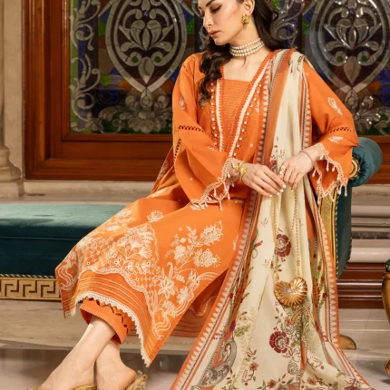 Zellbury Chikankari Embroidered Cambric 3 Piece WUC25E34002