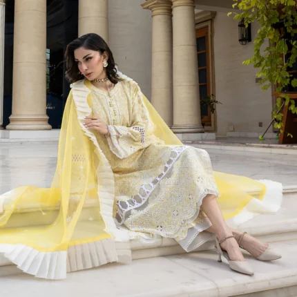 Zellbury Chikankari Embroidered Cambric 3 Piece WUC25E34005