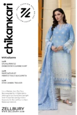 Zellbury Chikankari Embroidered Cambric 3 Piece WUC25E34009