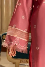 Zellbury Chikankari Embroidered Cambric 3 Piece in Pink Color WUC25E34010