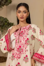 Zellbury Embroidered Lawn 2 Piece Shirt Shalwar in Beige Color WUS26E20409