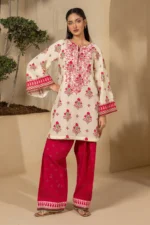 Zellbury Embroidered Lawn 2 Piece Shirt Shalwar in Beige Color WUS26E20409