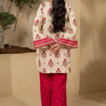 Zellbury Embroidered Lawn 2 Piece Shirt Shalwar in Beige Color WUS26E20409